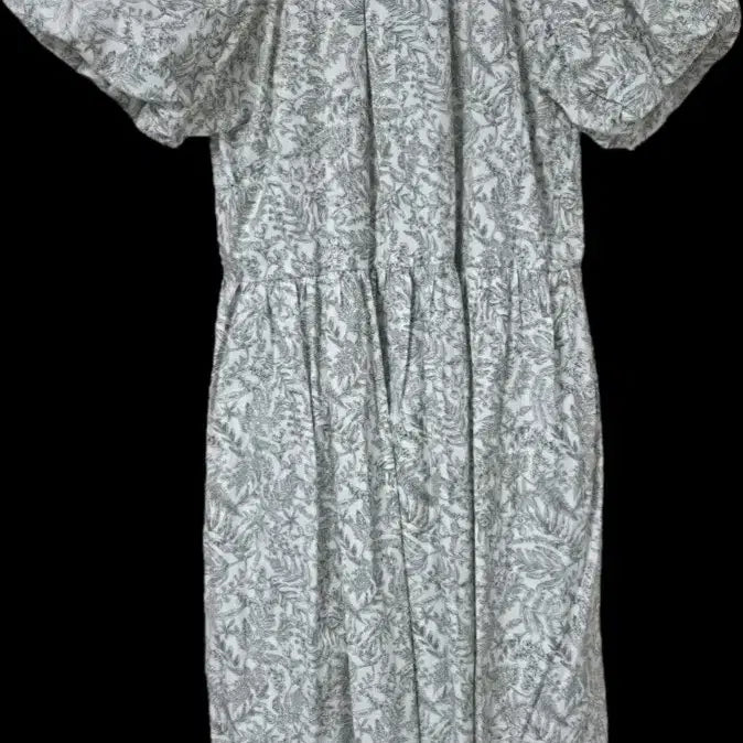 [BUNJANG] ab.f.z Floral Pattern Long Sleeve Dress / ab.f.z 플라워 패턴 반팔 롱 원피스