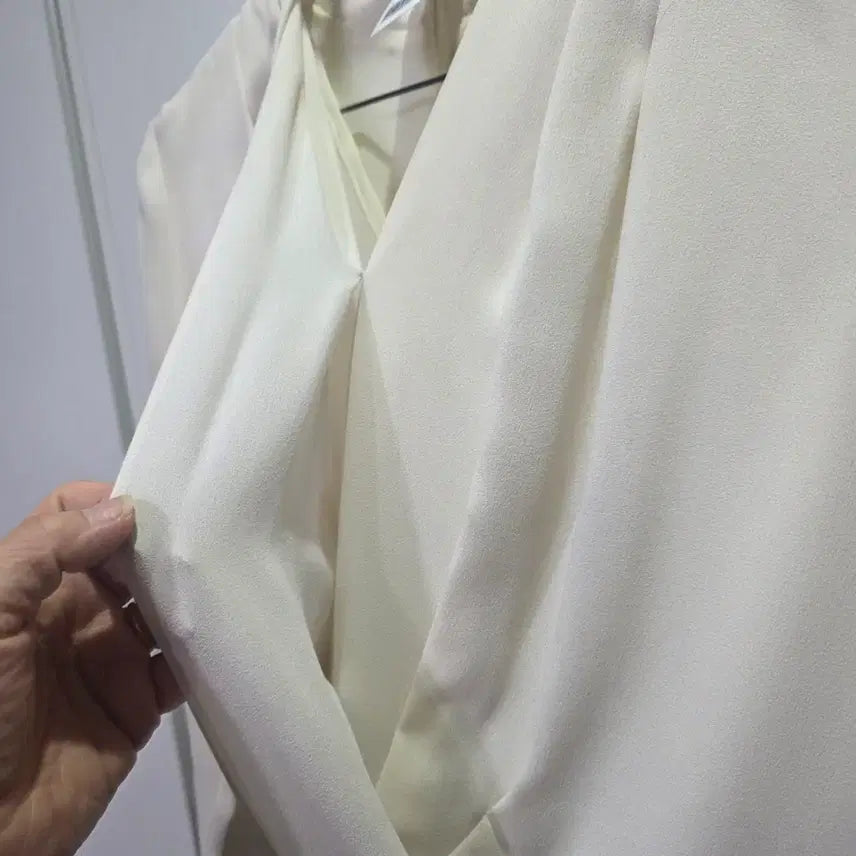 [BUNJANG] It MICHAA Color Block Wrap Mini Dress / 잇미샤 배색 랩 스타일 원피스
