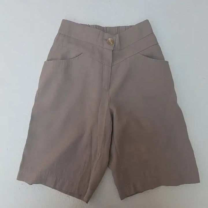 [BUNJANG] Unbranded High-Waist Shorts S / 진베이지 하이웨스트 반바지 S사이즈