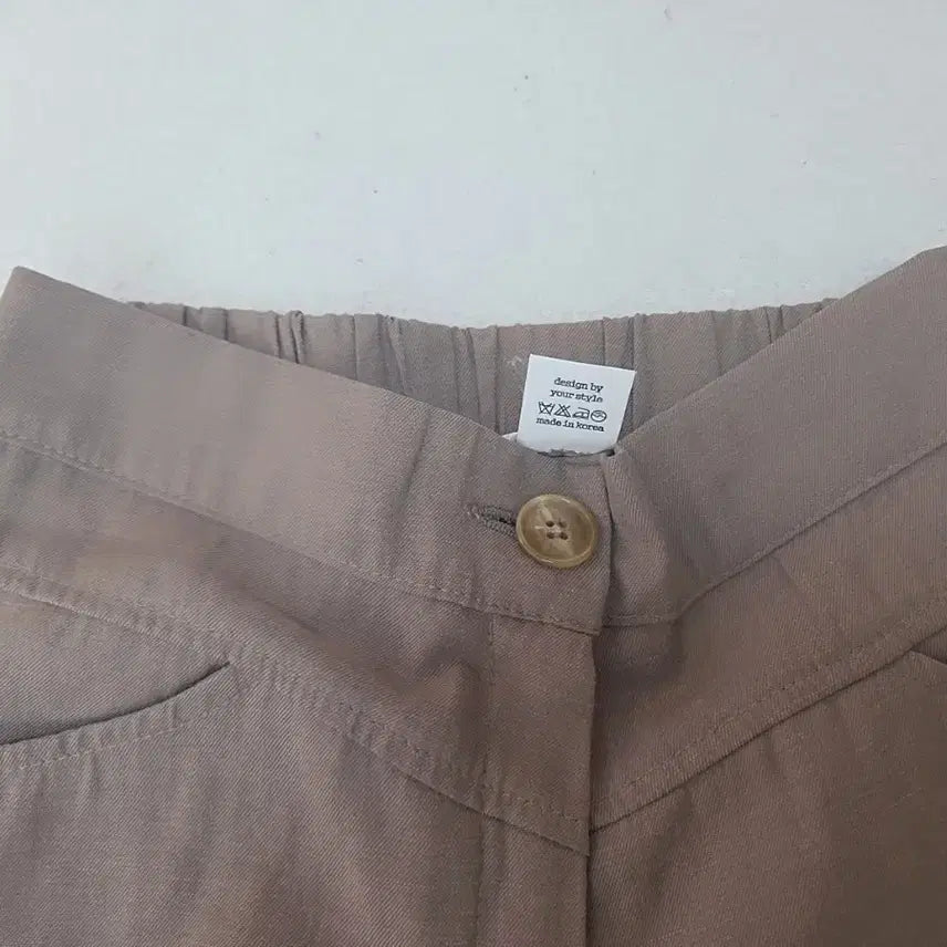 [BUNJANG] Unbranded High-Waist Shorts S / 진베이지 하이웨스트 반바지 S사이즈
