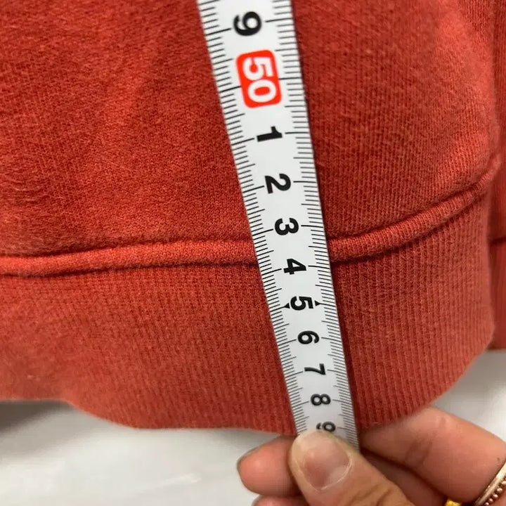 [BUNJANG] Lacoste Red Brown Hoodie Zip-up (M) / 라코스테 레드 브라운 후드집업 M