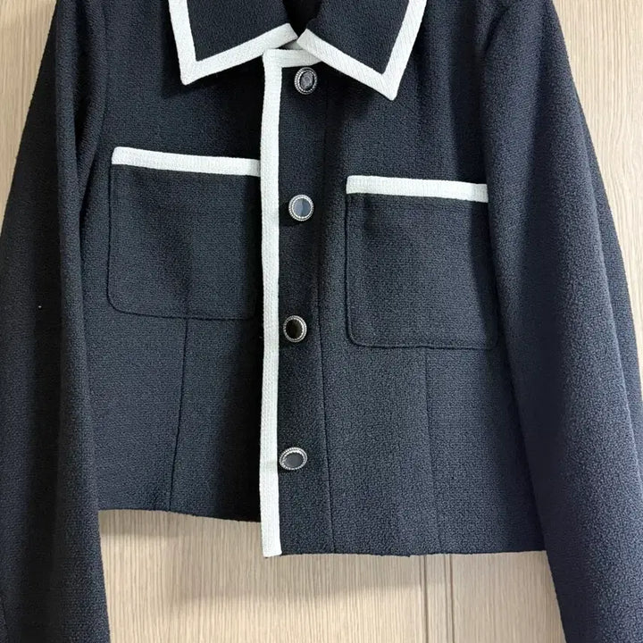 [BUNJANG] Mixxo Black Tweed Jacket (Size S) / 미쏘 블랙 트위드 자켓 S