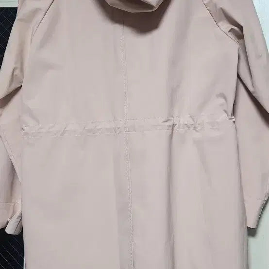 [BUNJANG] LeCAF Pink Hooded Long Windbreaker / 르까프 핑크 후드 롱 바람막이