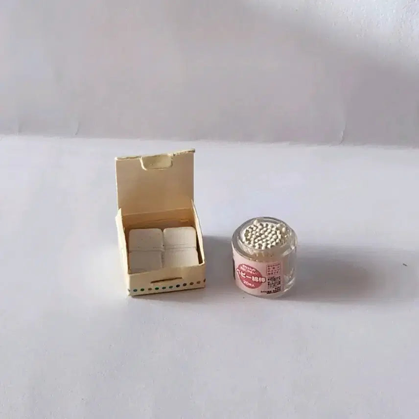 [BUNJANG] Re-Ment Cotton Pads and Cotton Swabs Miniature / 리멘트-화장솜.면봉
