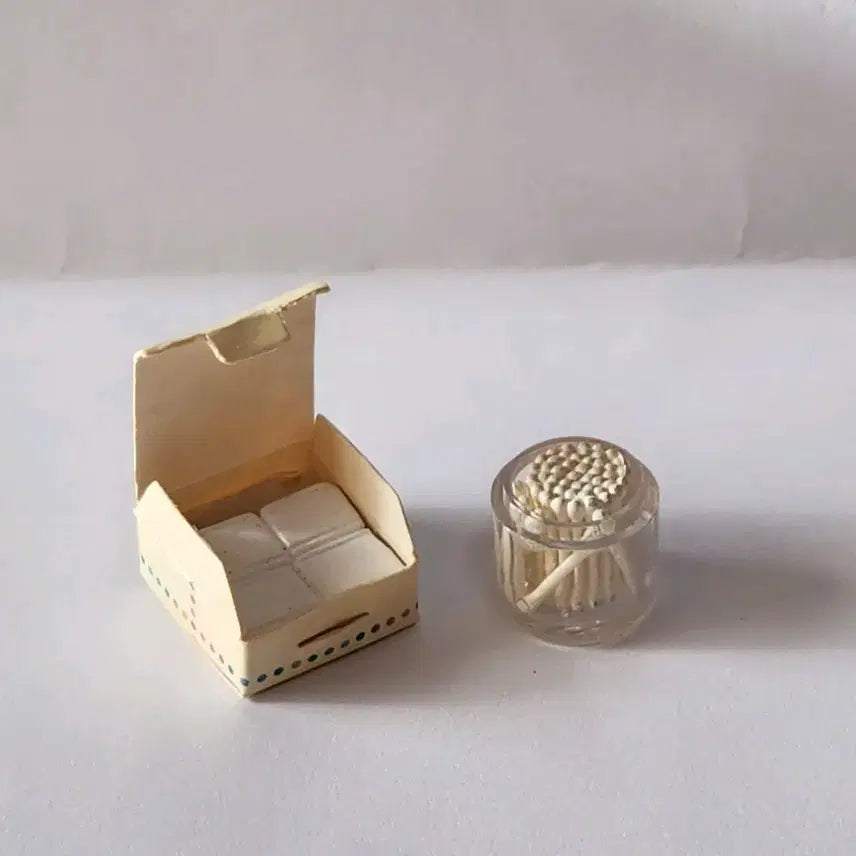 [BUNJANG] Re-Ment Cotton Pads and Cotton Swabs Miniature / 리멘트-화장솜.면봉