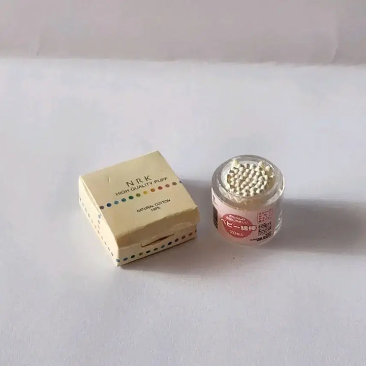 [BUNJANG] Re-Ment Cotton Pads and Cotton Swabs Miniature / 리멘트-화장솜.면봉