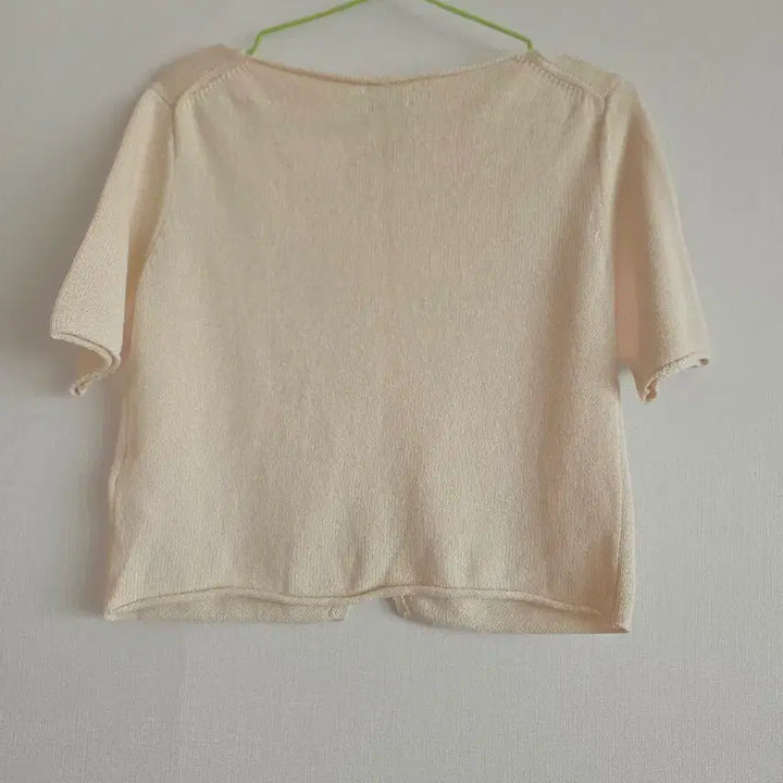 [BUNJANG] Massimo Dutti Ivory Knit Cardigan / 마시모두띠 반팔 니트 가디건 아이보리
