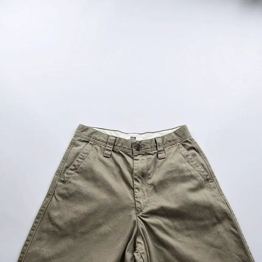 [BUNJANG] Uniqlo Chino Pants Khaki Tapered Casual Pants / 유니클로 치노팬츠 카키 테이퍼드 캐주얼 사이즈28 R5323