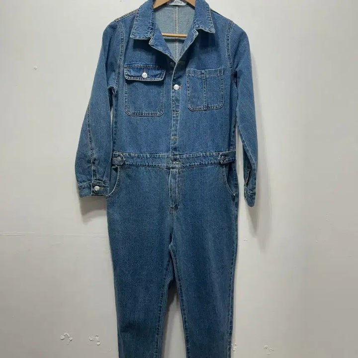 [BUNJANG] Denim Jumpsuit F 55/66 / 데님 멜빵 바지 점프수트 F 55/66