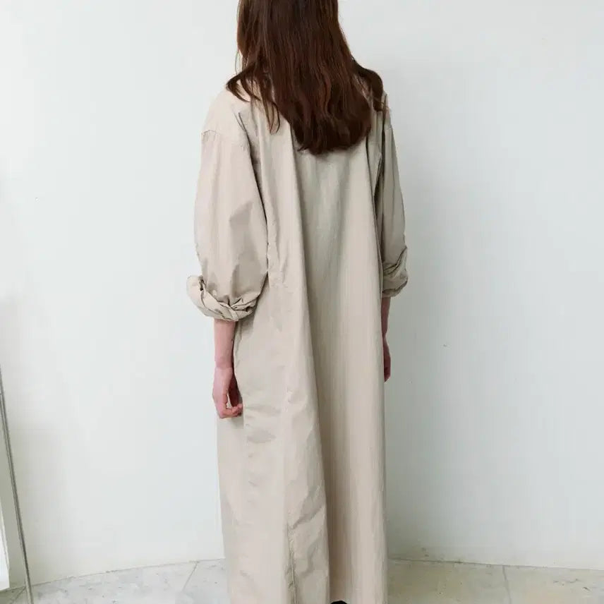 [BUNJANG] Shop Letter Utility Washed Coat / 샵레터 Utility washed coat (taupe)