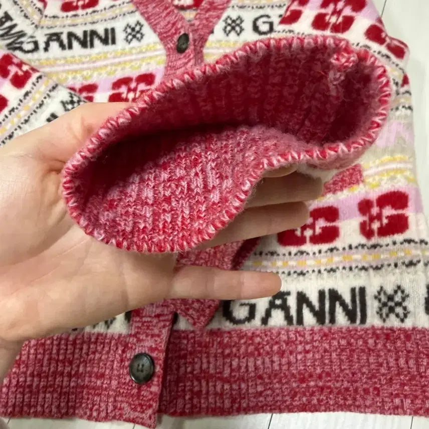[BUNJANG] GANNI Pattern Knit Cardigan / GANNI 가니 패턴 니트 가디건M