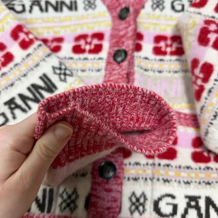 [BUNJANG] GANNI Pattern Knit Cardigan / GANNI 가니 패턴 니트 가디건M