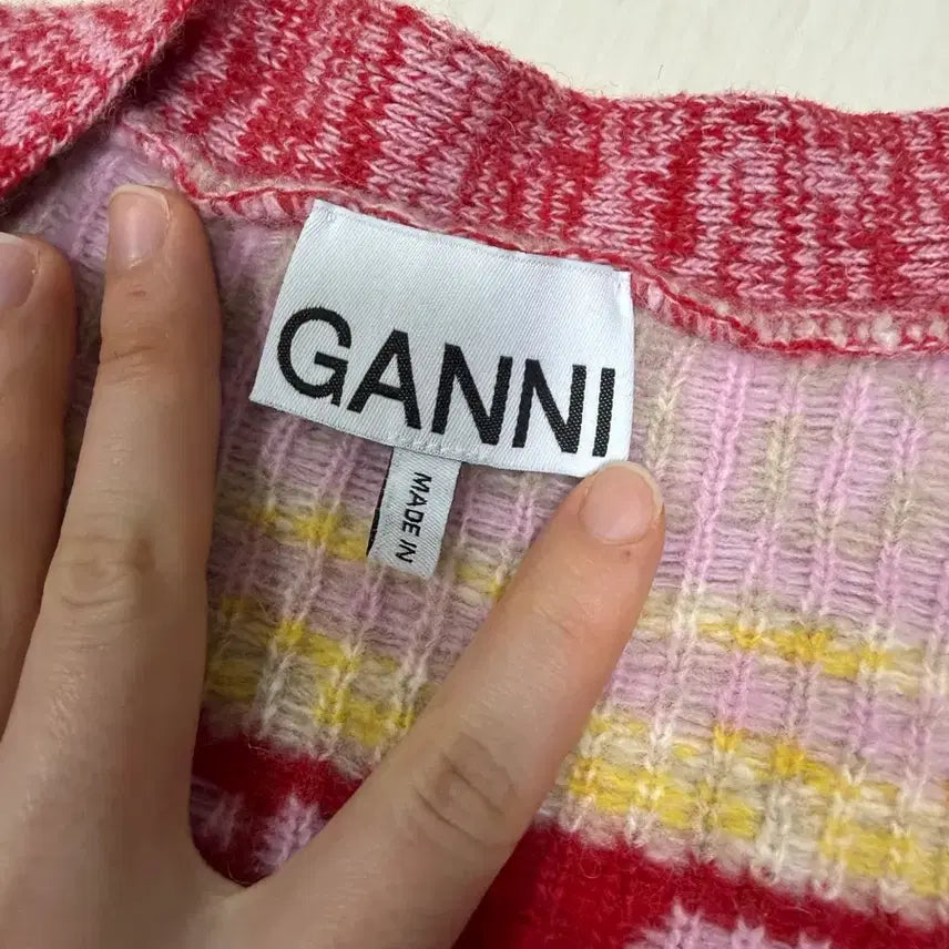 [BUNJANG] GANNI Pattern Knit Cardigan / GANNI 가니 패턴 니트 가디건M