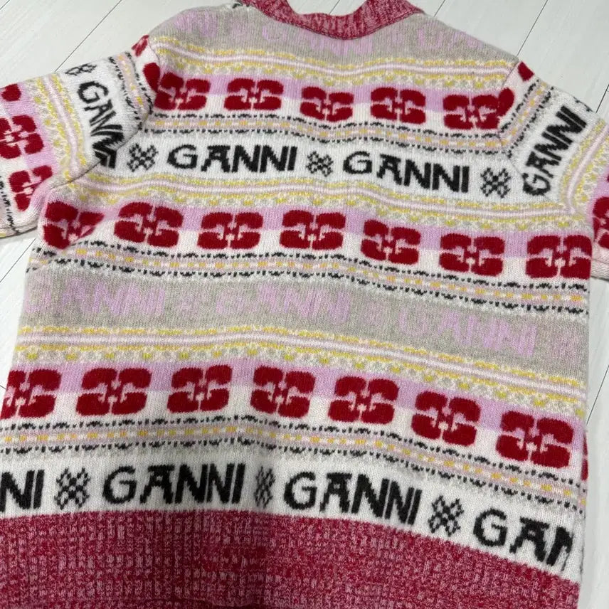 [BUNJANG] GANNI Pattern Knit Cardigan / GANNI 가니 패턴 니트 가디건M