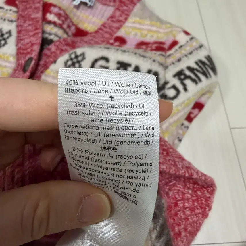 [BUNJANG] GANNI Pattern Knit Cardigan / GANNI 가니 패턴 니트 가디건M
