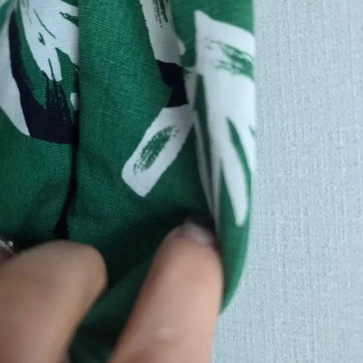 [BUNJANG] Floral Pattern Long Skirt / 플라워 패턴 롱 스커트 그린