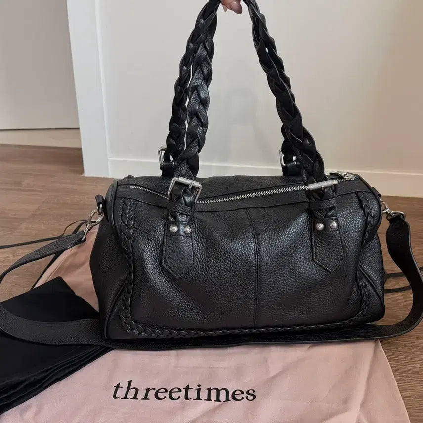 [BUNJANG] threetimes Braid Bag Black / threetimes braid bag 쓰리타임즈 브레이드백 블랙