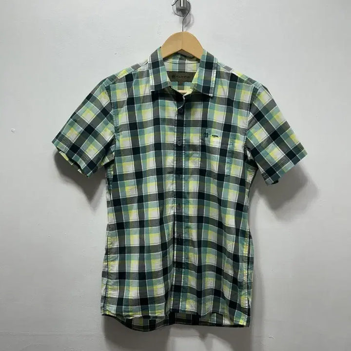 [BUNJANG] Kolon Sport Checkered Short Sleeve Shirt - M / 코오롱스포츠 체크 반팔 셔츠 M