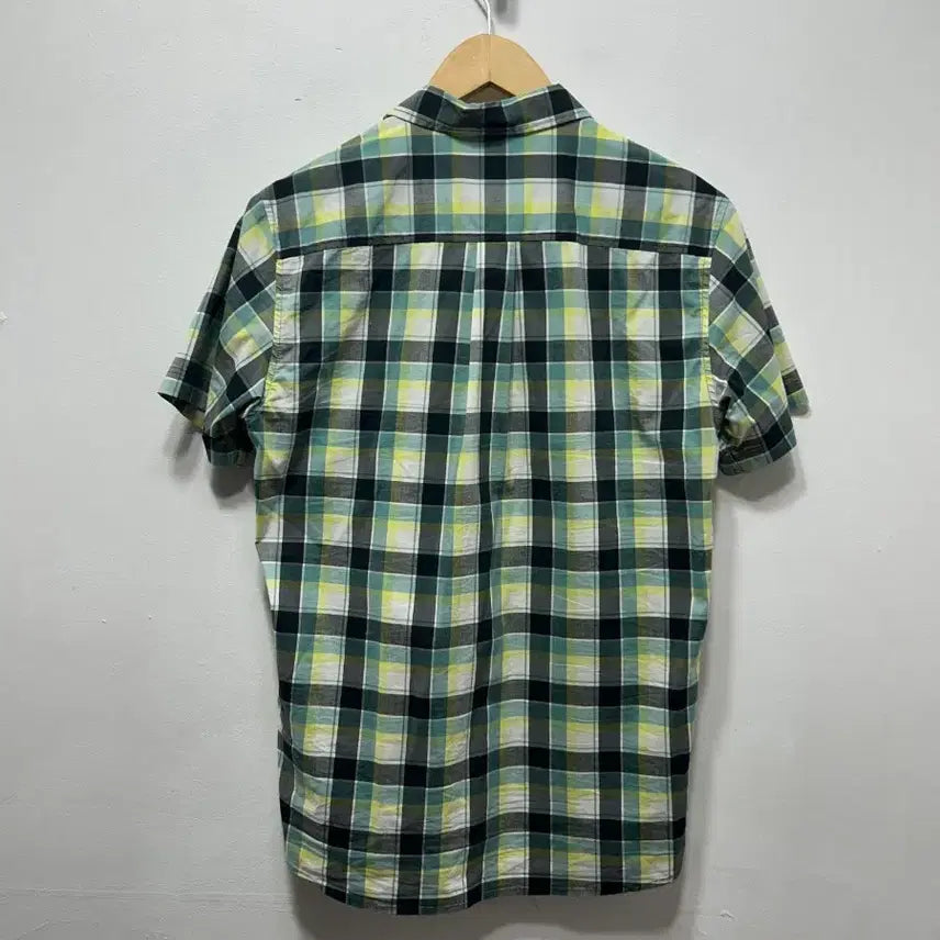 [BUNJANG] Kolon Sport Checkered Short Sleeve Shirt - M / 코오롱스포츠 체크 반팔 셔츠 M