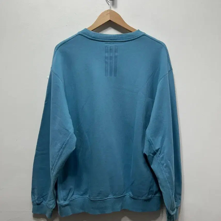 [BUNJANG] Adidas Blue Fleece Sweatshirt L / 아디다스 블루 기모 맨투맨 티셔츠 L
