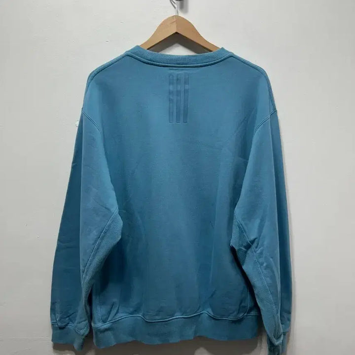 [BUNJANG] Adidas Blue Fleece Sweatshirt L / 아디다스 블루 기모 맨투맨 티셔츠 L