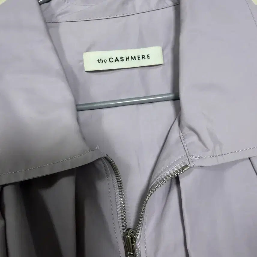 [BUNJANG] The Cashmere Lavender Zip-up Shirt / 더캐시미어 라벤더색 집업 셔츠