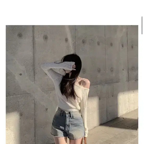 [BUNJANG] Hinic Bottom Cut Short Jeans / 에이블리 지그재그 히니크 밑단 컷팅 숏팬츠 반바지 m 청바지 데님