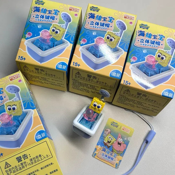 [SOLD OUT] 스폰지밥 스펀지밥 키캡 키링 클리커