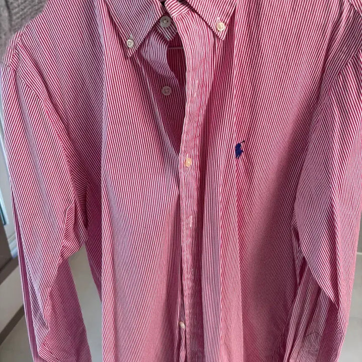[BUNJANG] Polo Ralph Lauren Striped Shirt - Pink - Men&