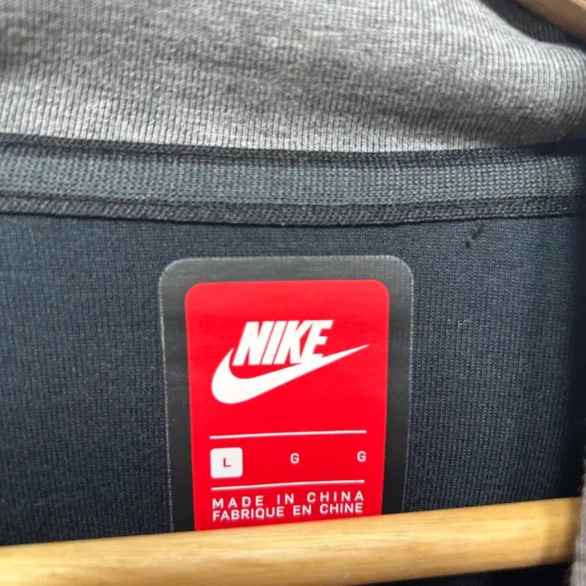 [BUNJANG] Nike Tech Fleece Hoodie Zip-up Gray White L / 나이키 테크 플리스 후드집업 그레이 화이트 L