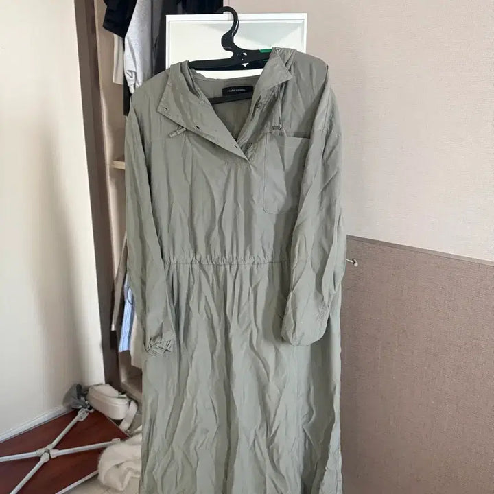[BUNJANG] Codes Combine Khaki Long Yasan Dress / codes combine 카키색 롱 야상 원피스