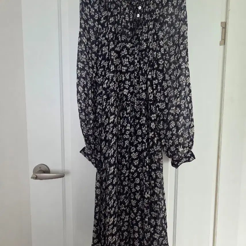 [BUNJANG] Polo Ralph Lauren Floral Long Dress / 폴로 랄프로렌 플로럴 롱원피스 네이비