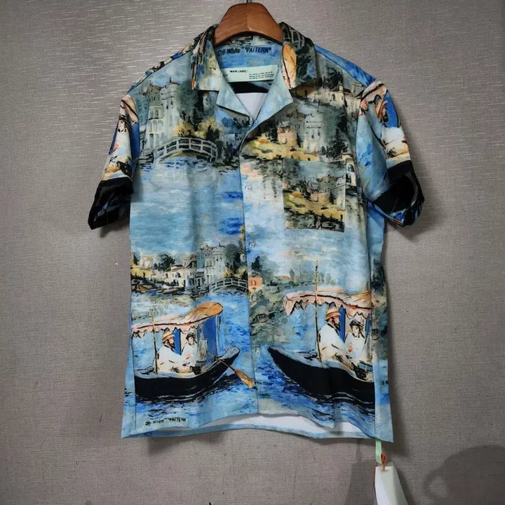 [SOLD OUT] 오프화이트 멀티 남방겸 셔츠