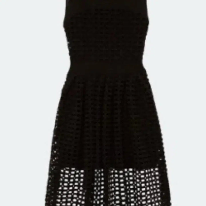 [BUNJANG] Maje Black Punching Detail Dress / 마쥬 블랙 펀칭 원피스