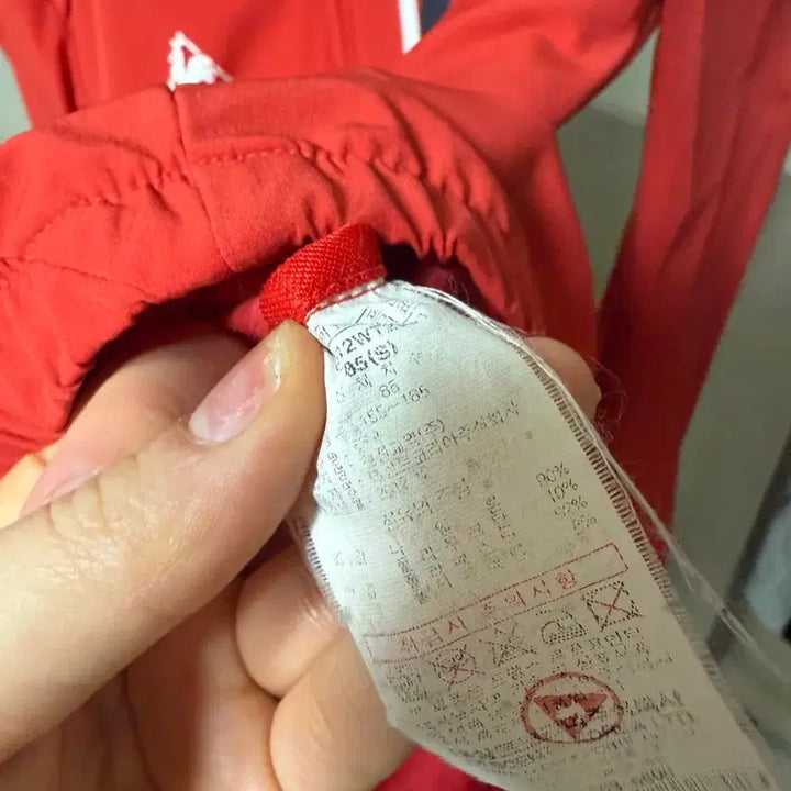 [BUNJANG] Le Coq Sportif Windbreaker Jacket Red / 르꼬끄 스포르티브 바람막이 레드