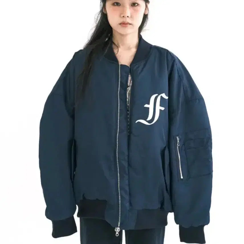 [SOLD OUT] 샵페어리 봄버 자켓 네이비