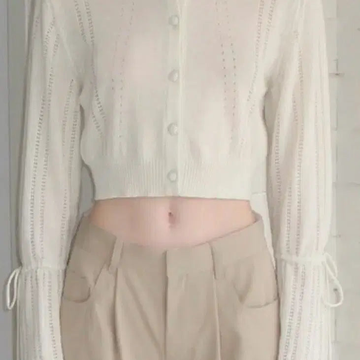 [BUNJANG] Sinoon Crochet Cardigan Ivory / 시눈 크로쉐 가디건