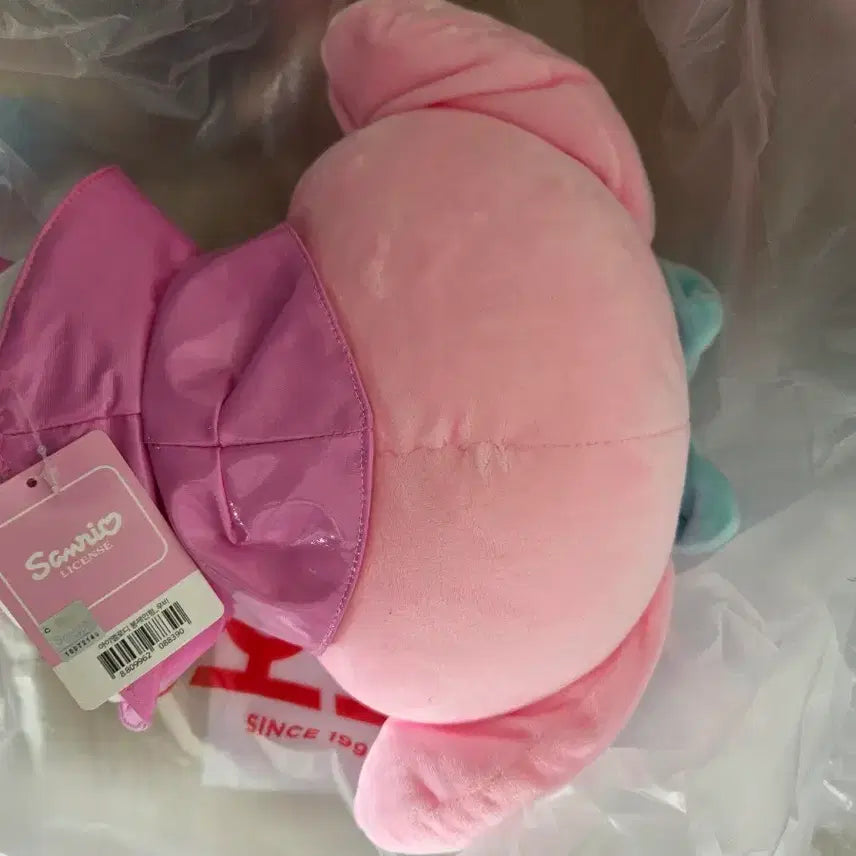 [BUNJANG] Sanrio My Melody Pink Raincoat Plush / 산리오 마이멜로디 핑크 우비 인형