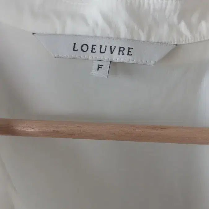 [BUNJANG] Loeuvre White Blouse Free Size / 루에브르 LOEUVRE 흰색 블라우스 F사이즈 44-66 상태좋음