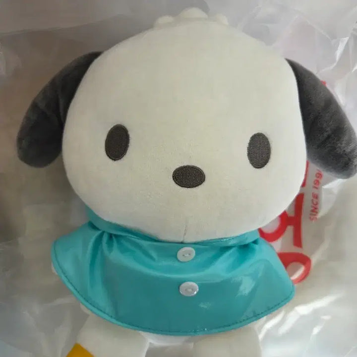 [BUNJANG] Sanrio Pochacco Raincoat Plush Doll / 산리오 포차코 우비 인형 봉제인형