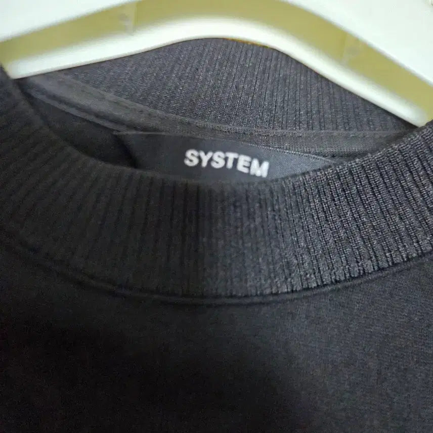[BUNJANG] System Black Half-Sleeve T-Shirt / 시스템 블랙 반팔티셔츠