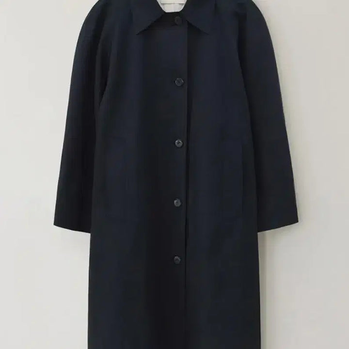 [BUNJANG] Nothing Written Volume Balmacaan Trench Coat / 낫띵리튼 Volume balmacaan trench (Dark navy)