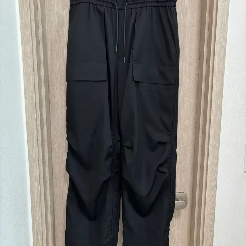 [BUNJANG] Juun.J Wool Puckering Wide Banding Pants Black / 25SS새상품급)준지 와이드 울 퍼커링 밴딩팬츠48/블랙