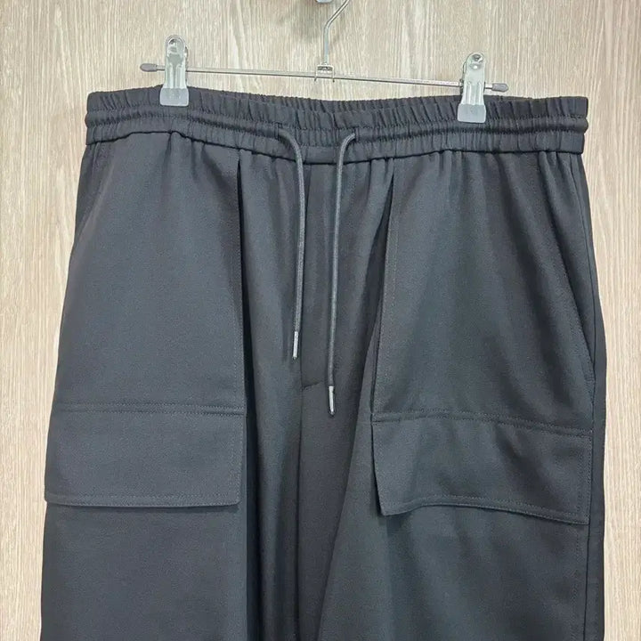 [BUNJANG] Juun.J Wool Puckering Wide Banding Pants Black / 25SS새상품급)준지 와이드 울 퍼커링 밴딩팬츠48/블랙