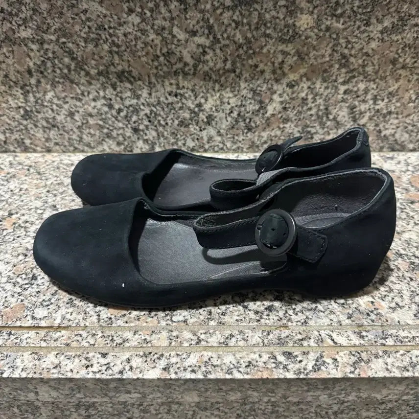 [BUNJANG] Camper Mary Jane Suede Flats Black 38 / 캠퍼 CAMPER 메리제인 38 플랫 245 스웨이드 블랙