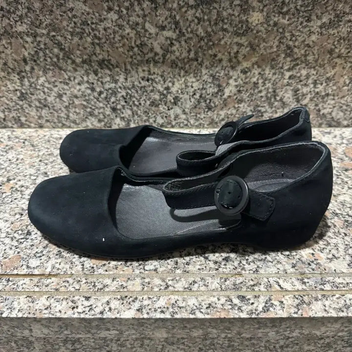 [BUNJANG] Camper Mary Jane Suede Flats Black 38 / 캠퍼 CAMPER 메리제인 38 플랫 245 스웨이드 블랙
