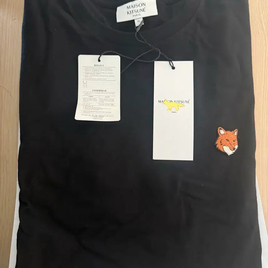 [BUNJANG] Maison Kitsuné Short Sleeve T-Shirt Black XL / 메종 키츠네 반팔(블랙/XL)