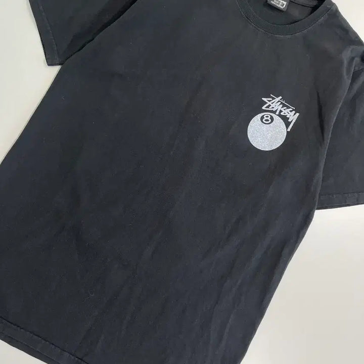 [BUNJANG] Stussy 8-Ball Pigment Dyed T-Shirt Black / [정품] 스투시 8볼 피그먼트 다이드 티셔츠 블랙 반팔티