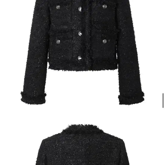 [BUNJANG] Khaki Point Tweed Jacket / 카키포인트 트위드