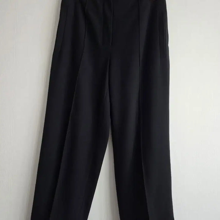 [BUNJANG] Lucky Chouette Black Ribbon Strap Wide Pants / 럭키슈에뜨블랙 리본 스트랩 와이드 팬츠